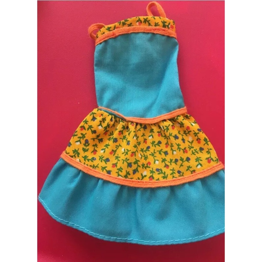 Vintage Barbie Doll Best Buy Outfit #2770 print Rare for Francie Casey turquoise